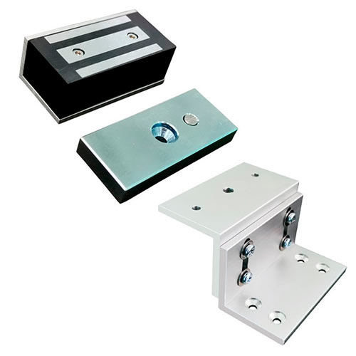 Cabinet lock with Z Bracket for 140lbs Electric Maglock for In Swing Door Application