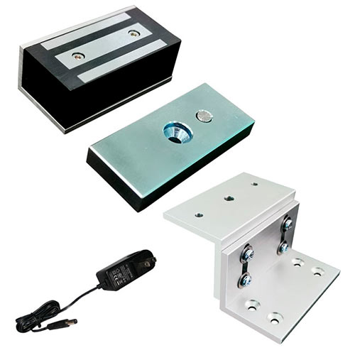 Cabinet lock with Z Bracket for 140lbs Electric Maglock for In Swing Door Application