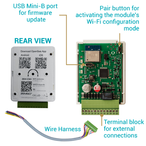 Wi-Fi controller parts ZEM-CWI