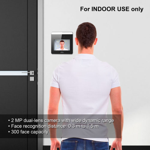 Indoor Only Access Control Face Recognition + Time and Attendance + WIFI + TCP/IP VIS-FRIW