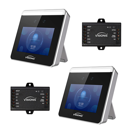 Visionis FPC-8552 Two Indoor Only Access Control Face Recognition + Time and Attendance + WIFI + TCP/IP + 300 Faces Desktop Software + Android + Apple App + 2.0 MP Camera