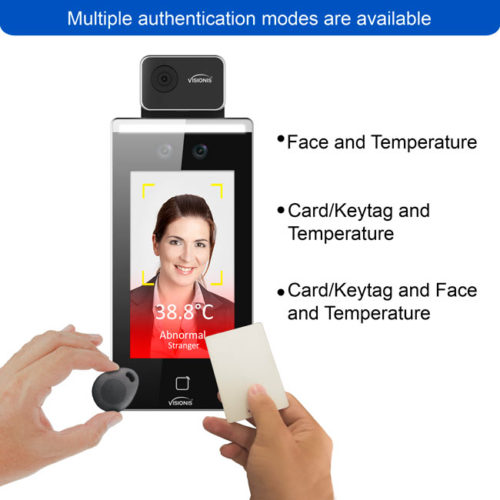 VIS-FFSD3 - Indoor + Face Recognition + Fever Screening + TCP/IP + Wiegand