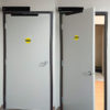 VIS-440A-SLIM-BL - electric door operator installed