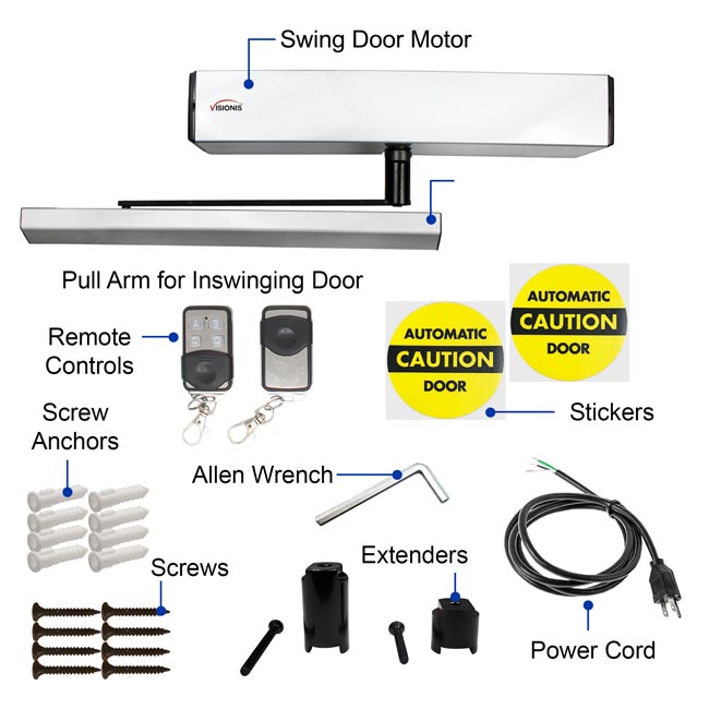 Automatic Remote Control Swing Garage Door Opener with E-lock 