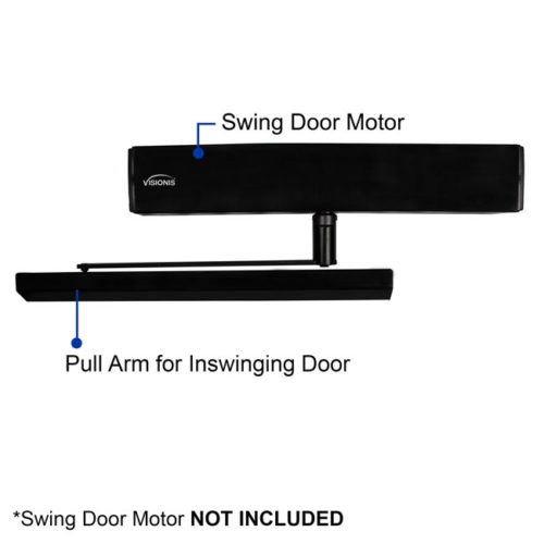 VIS-ADO-INSWING-BL - BLACK Inswinging Bracket for Automatic Door Opener