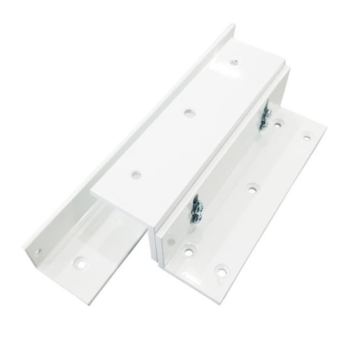 VIS-ZL300-WH – White L and Z bracket for 300lbs electromagnetic lock