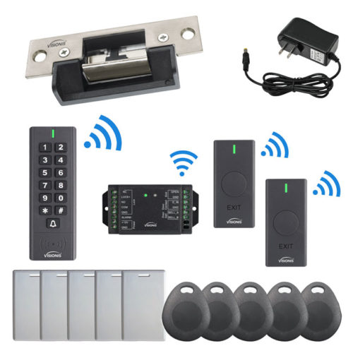 Visionis FPC-6366 One Door Access control OutSwinging Door 433MHz Wireless Keypad / Reader