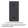 Visionis VIS-8013, Indoor + Black + Access Control + 433MHz Wireless Request to Exit Button + Battery Operated