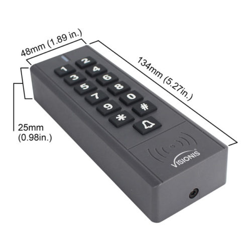 VIS-8009, 433 MHz + Outdoor IP 65 + Black + Wireless Keypad + Access Control