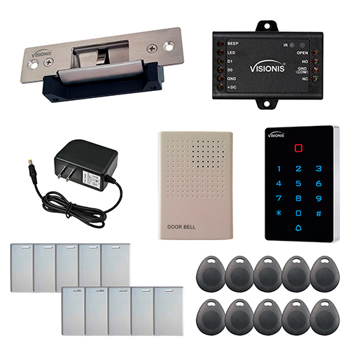 One Door Access Control Electric Strike Fail Safe And Fail Secure Adjustable 770lbs + WIFI keypad FPC-9080