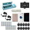 One Door Access Control 1200lbs Electromagnetic Lock + WIFI Weatherproof Keypad/Reader + PIR FPC-9092