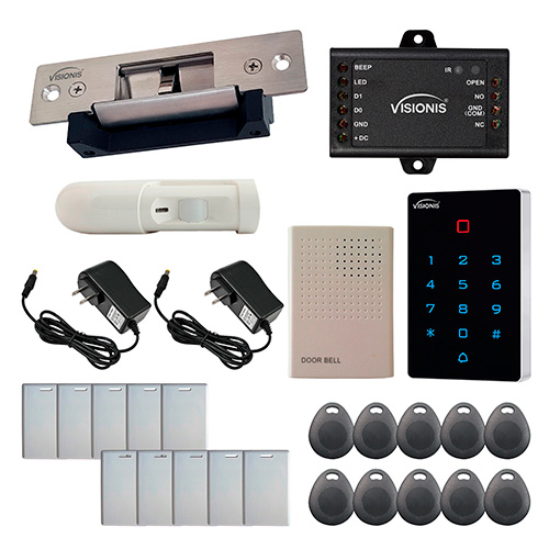 One Door Access Control Electric Strike + WIFI Keypad/Reader + motion sensor FPC-9096