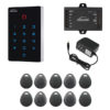Access Control Weatherproof WIFI Keypad/Reader Standalone and Wiegand + Proximity Key tags + power supply FPC-9110