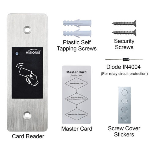 items included in the box access control card reader