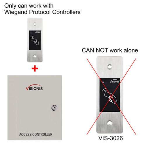 access control card reader wiegand only VIS-3026 visionis