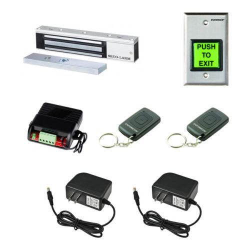 Secolarm WO-300lb One Door Access Control Out-swing 300lb Door Electromagnetic Lock Kit SECO-WO-300LB