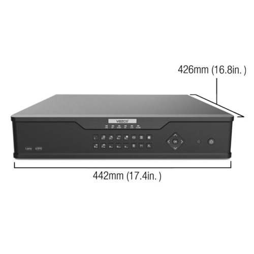 Vezco VZ-NVR-SMT16CH-4HD - 16-channel Network Video Recorder (Smart/LPR)