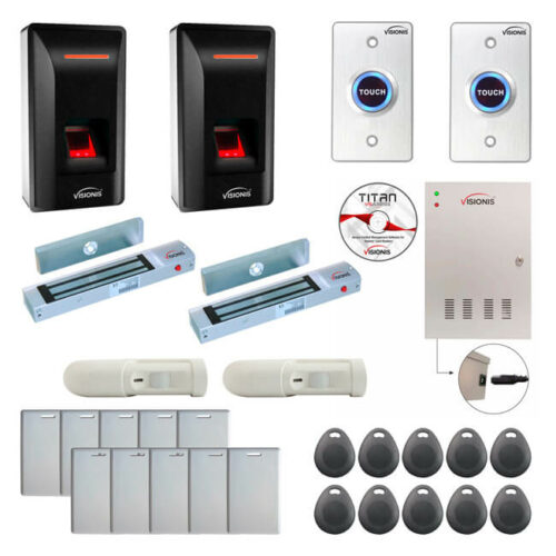 FPC-9272 2 Doors Access Control Electromagnetic Lock For Outswinging Door 300lb TCP/IP