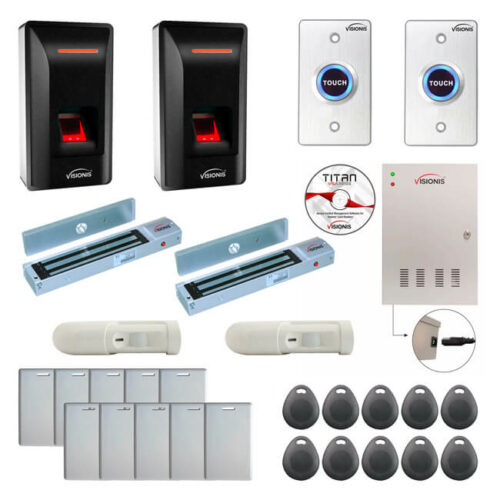 FPC-9273 2 Doors Access Control Electromagnetic Lock For Outswinging Door 600lb TCP/IP