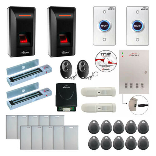 FPC-9279 2 Doors Access Control Electromagnetic Lock For Outswinging Door 600lbs TCP/IP