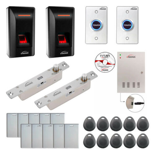 FPC-9284 Two Doors Access Control Electric Drop Bolt Fail Secure Time Attendance TCP/IP