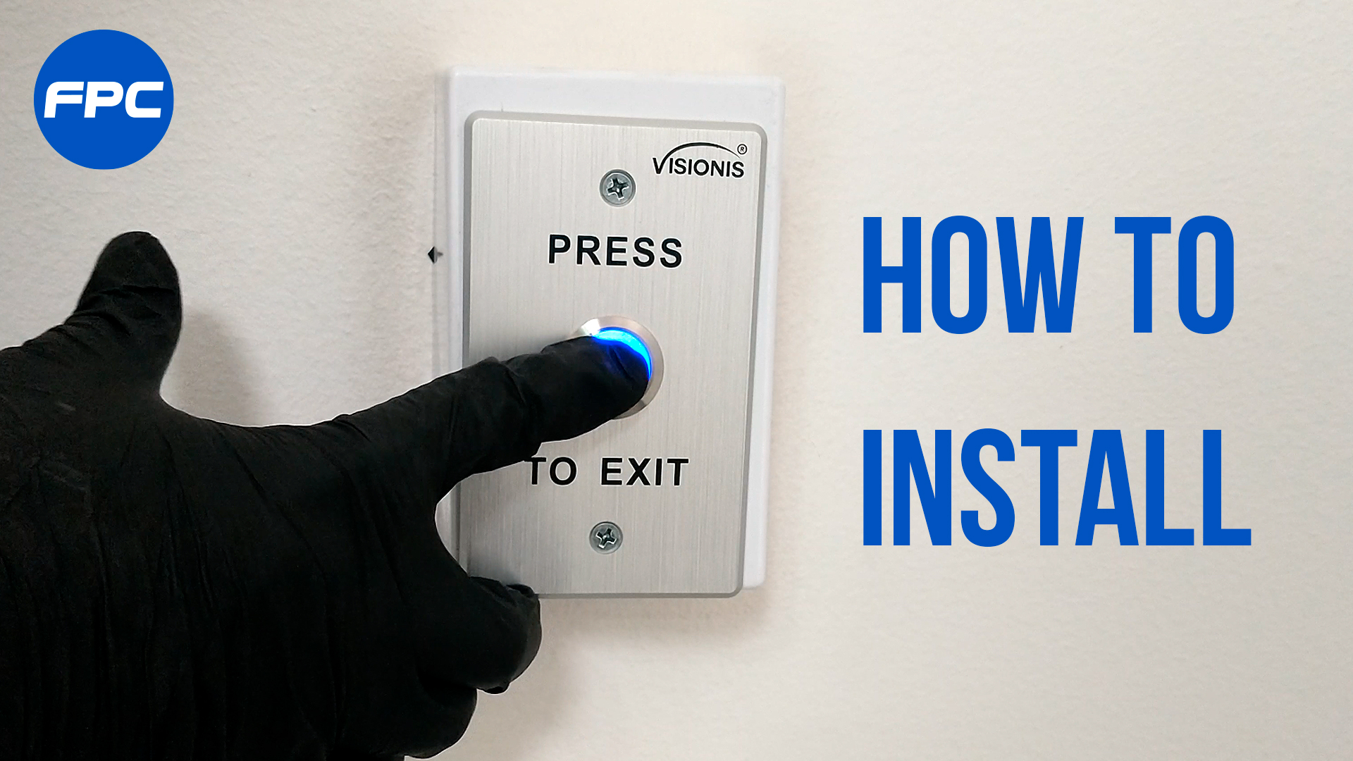 VIS-7001 Outdoor Exit Button Installation