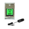 FPC-5429 Green Square Request To Exit Button For Door Access Control With LED Light and Power Supply