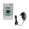 FPC-5435 Small Green Request To Exit Button For Door Access Control With LED Light and Power Supply