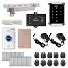 FPC-5461 One Door Access Control 2,200lbs Electric Drop Bolt with Time delay Fail Secure Key Cylinder With VIS-3000 Outdoor Weather Proof Keypad / Reader Standalone no software EM card Compatible 2000 Users with PIR Kit