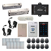 Visionis FPC-5555 One Door Access Control 2,200lbs Electric Drop Bolt Fail Safe Time Delay For Narrow Door with VIS-3002 Indoor use only Keypad / Reader Standalone No Software EM Card Compatible 500 Users and PIR Kit