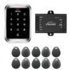 FPC-5663 Visionis VIS-3000 Access Control Weather Proof Metal Housing Anti Vandal Anti Rust Digital Touch Keypad Reader StandAlone No Software 125KHZ Em Cards Compatiable 2000 Users with Door Bell Kit and pack of 10 Proximity Key Tags