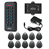 FPC-6425 Visionis VIS-3008 Access Control Black Outdoor IP66 Weatherproof Card Reader/Keypad Standalone No Software Wiegand 26-37 Bits 125KHz EM Cards 1,000 Users with Power Supply and a Pack of 10 Proximity Key Tags Included