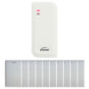 FPC-6436 VIS-3101 Access Control White Outdoor IP66 Card Reader Only Compatible with Wiegand 26 Bit with a 10 Pack of Proximity cards